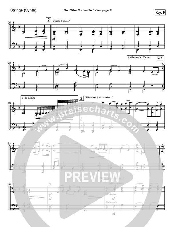 God Who Comes To Save Synth Strings (New Life Worship)