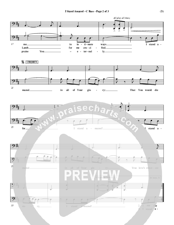 I Stand Amazed Contrabass (Dennis Jernigan)