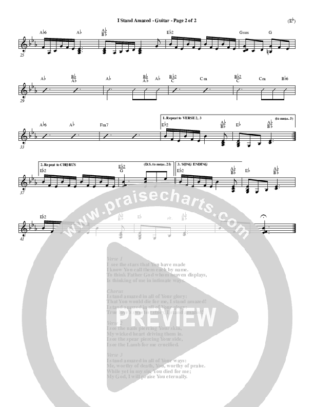 I Stand Amazed Electric Guitar (Dennis Jernigan)