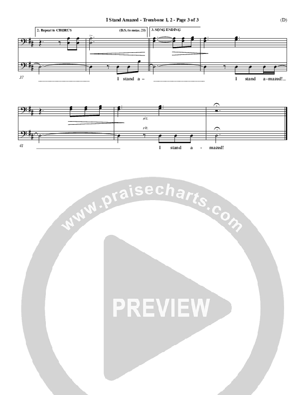 I Stand Amazed Trombone 1/2 (Dennis Jernigan)