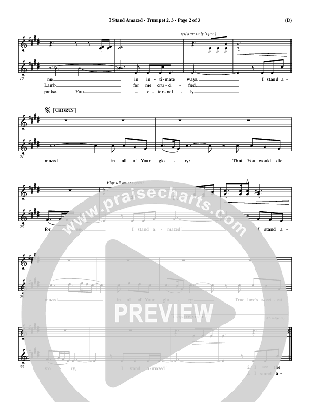 I Stand Amazed Trumpet 2/3 (Dennis Jernigan)