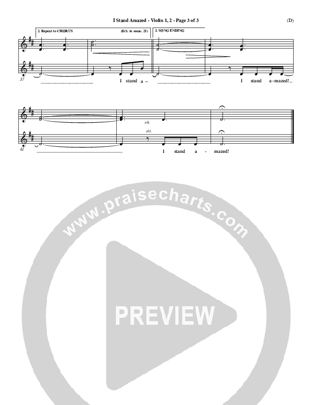 I Stand Amazed Violin 1/2 (Dennis Jernigan)