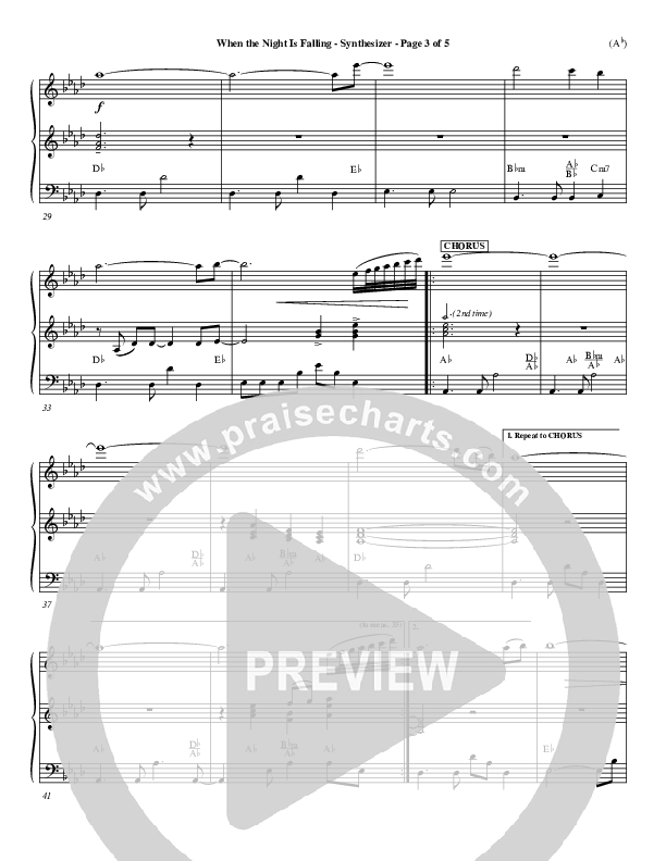 When The Night Is Falling Synth (Dennis Jernigan)