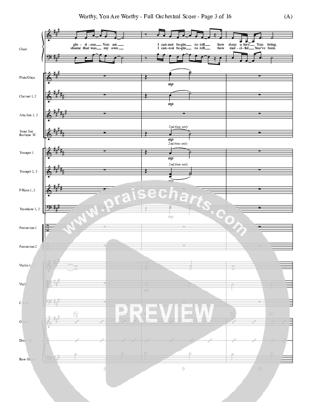 Worthy Conductor's Score (Matt Redman)