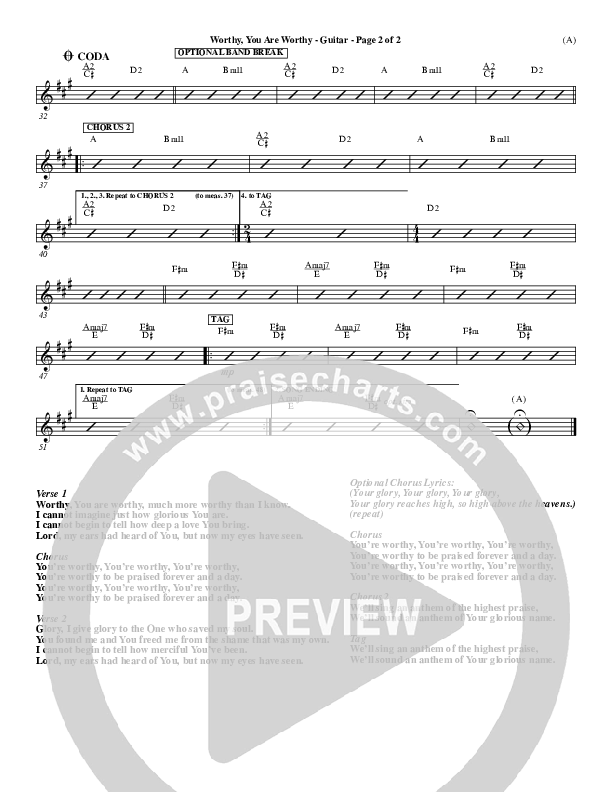 Worthy Guitar (Matt Redman)