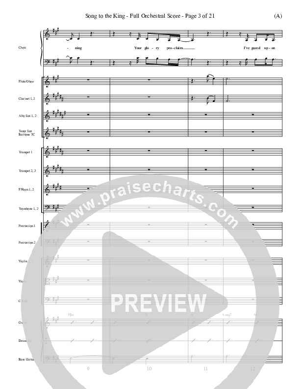 Song To The King Conductor's Score (Pocket Full Of Rocks)