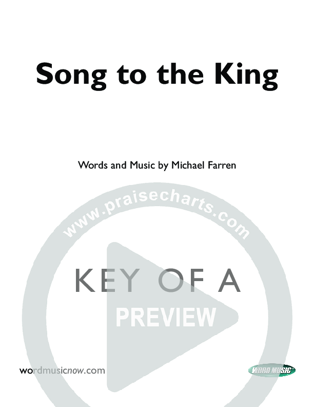 Song To The King Cover Sheet (Pocket Full Of Rocks)
