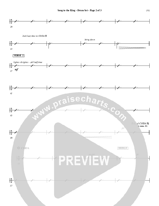 Song To The King Drum Set (Pocket Full Of Rocks)