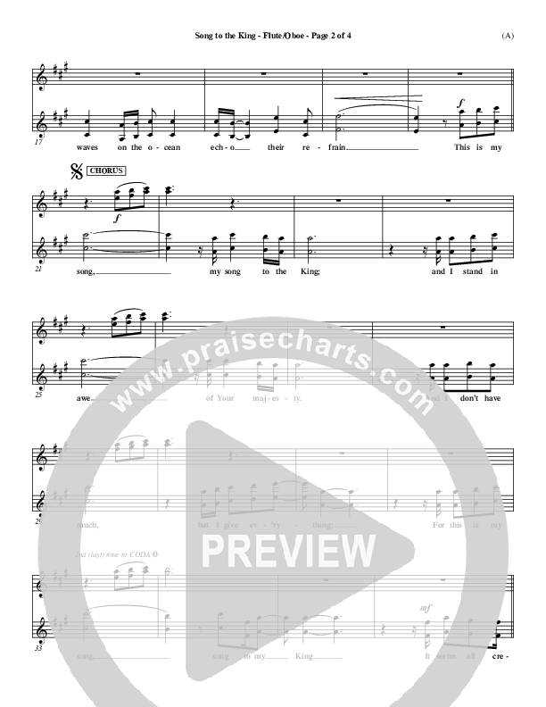 Song To The King Flute/Oboe (Pocket Full Of Rocks)