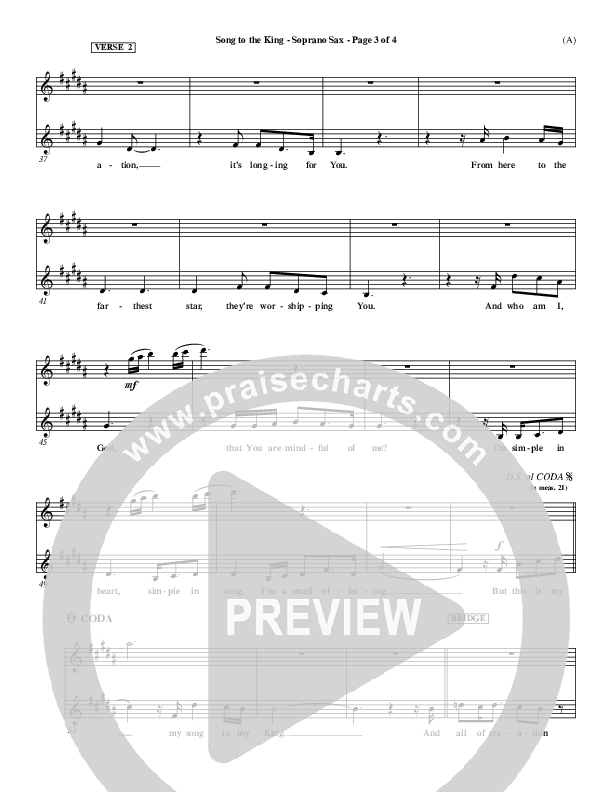 Song To The King Soprano Sax (Pocket Full Of Rocks)