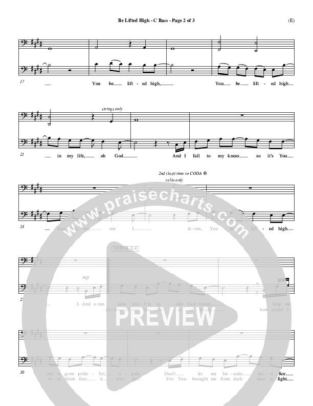 Be Lifted High Contrabass (Leeland)