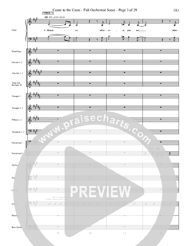 Come To The Cross Conductor's Score (Michael W. Smith)
