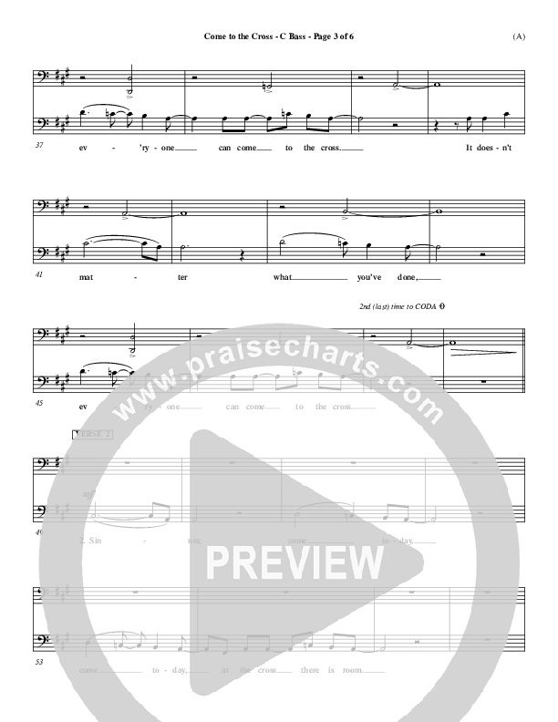 Come To The Cross Contrabass (Michael W. Smith)