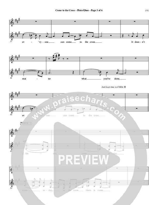 Come To The Cross Flute/Oboe (Michael W. Smith)