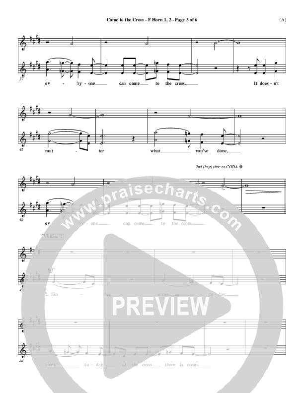 Come To The Cross French Horn 1/2 (Michael W. Smith)