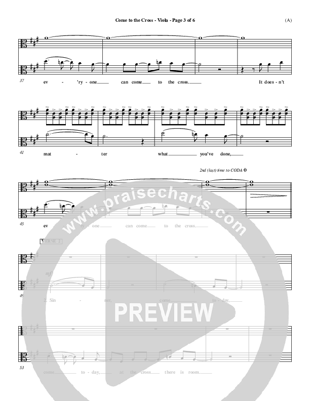 Come To The Cross Viola (Michael W. Smith)