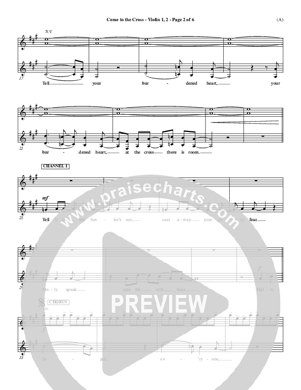 Come To The Cross Violin 1/2 (Michael W. Smith)