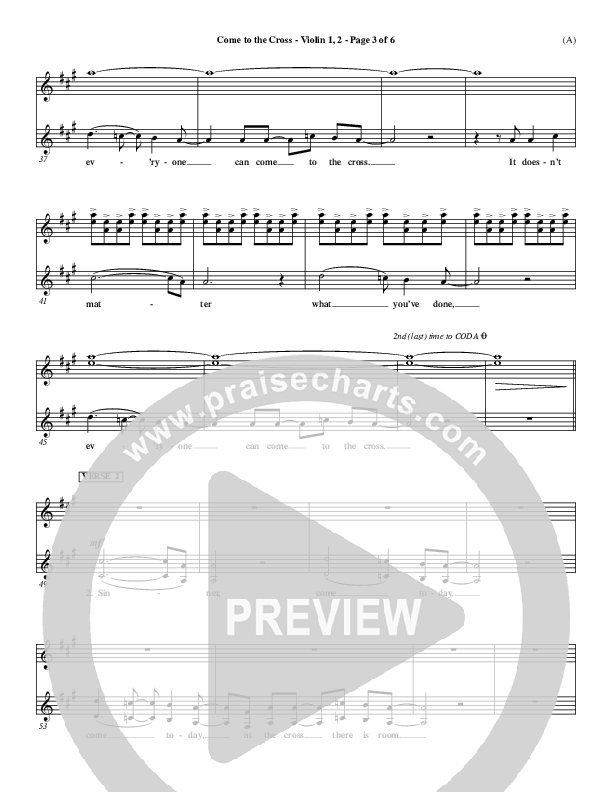 Come To The Cross Violin 1/2 (Michael W. Smith)