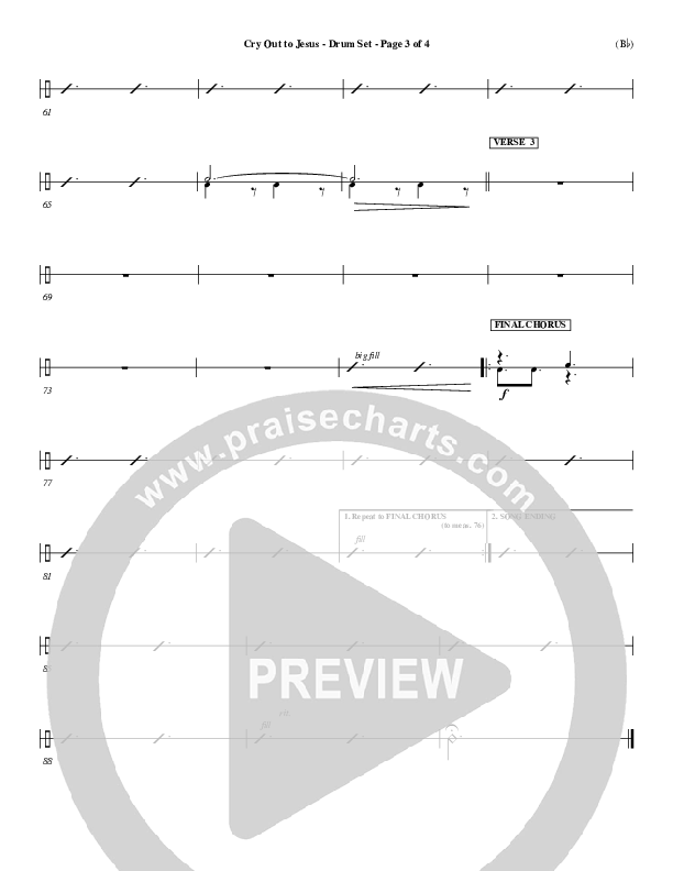 Cry Out To Jesus Drum Set (Third Day)