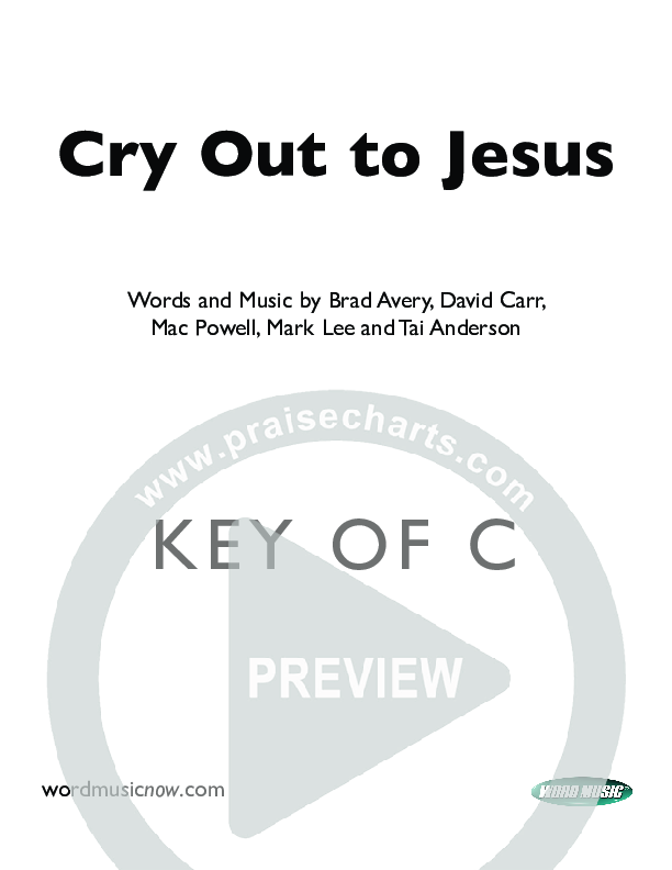 Cry Out To Jesus Lyrics (Third Day)