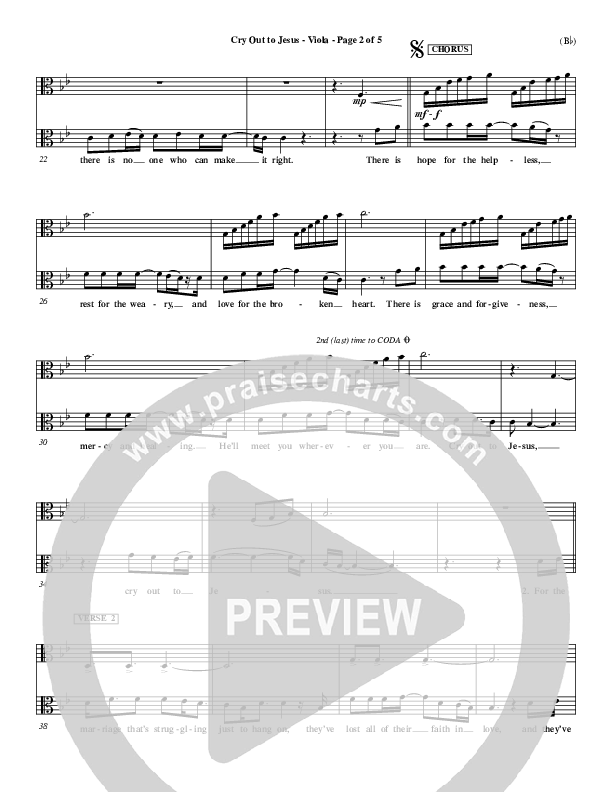 Cry Out To Jesus Viola (Third Day)