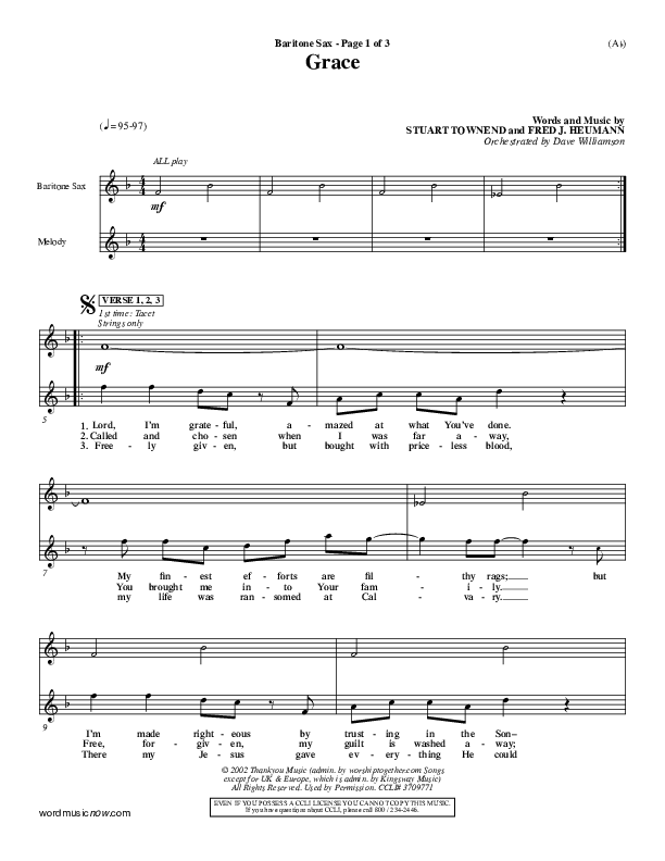 Grace Bari Sax (Stuart Townend)