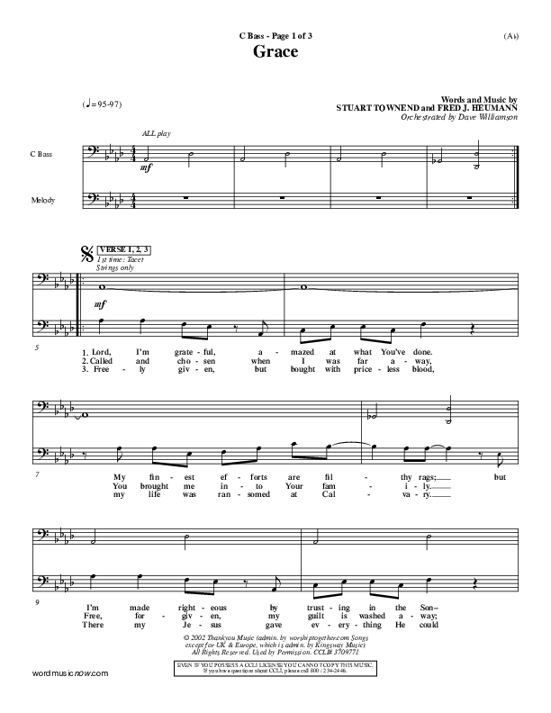 Grace Contrabass (Stuart Townend)