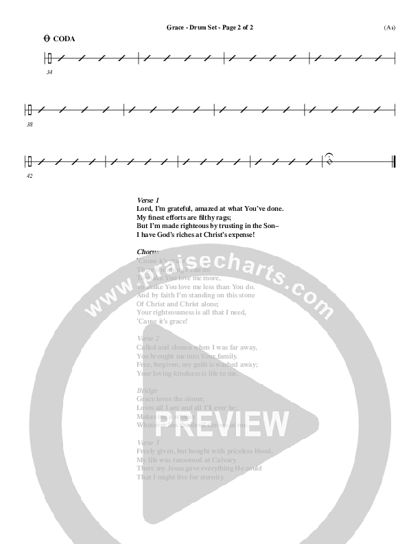 Grace Drum Set (Stuart Townend)