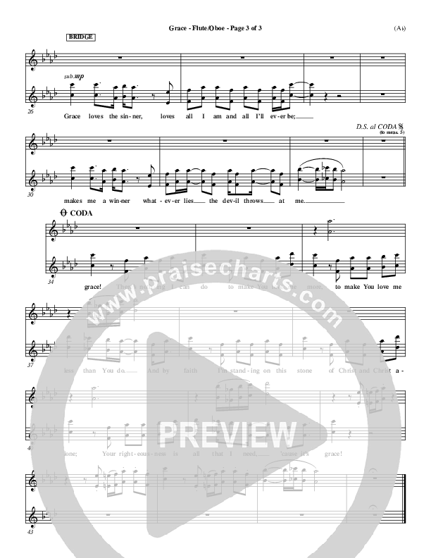 Grace Flute/Oboe (Stuart Townend)