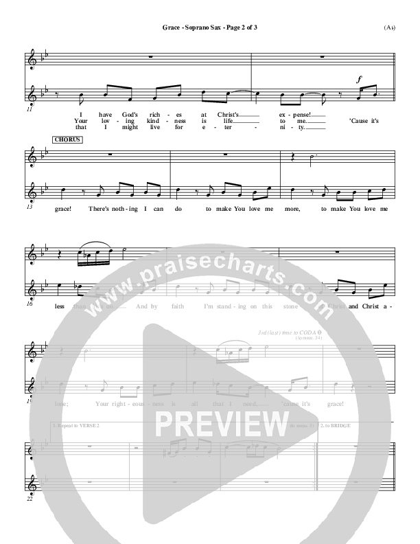 Grace Soprano Sax (Stuart Townend)