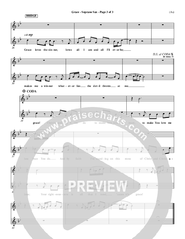 Grace Soprano Sax (Stuart Townend)