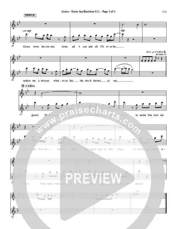 Grace Tenor Sax/Baritone T.C. (Stuart Townend)