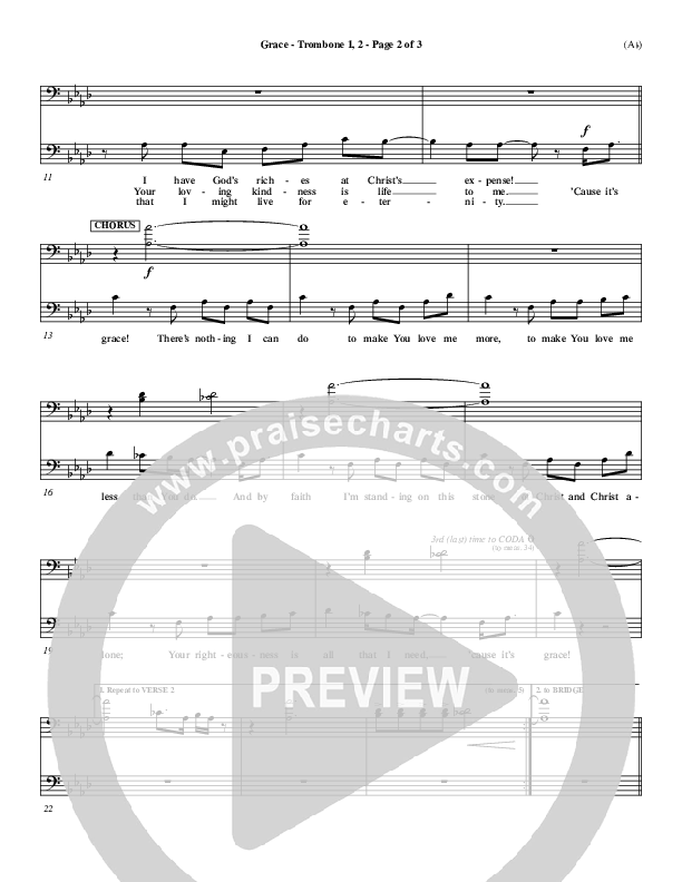 Grace Trombone 1/2 (Stuart Townend)