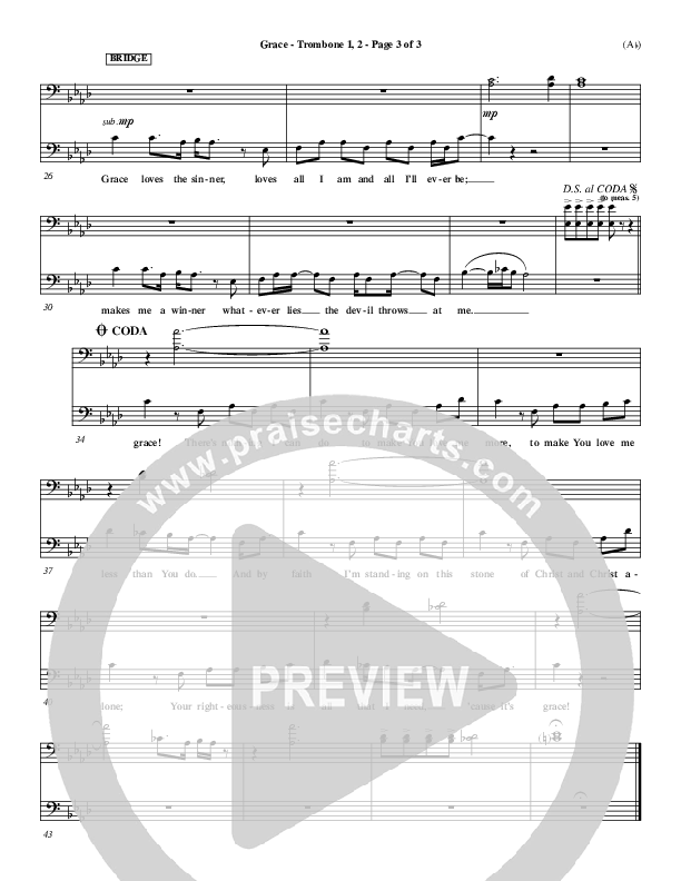 Grace Trombone 1/2 (Stuart Townend)