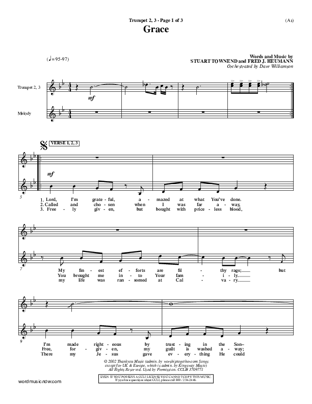 Grace Trumpet 2/3 (Stuart Townend)