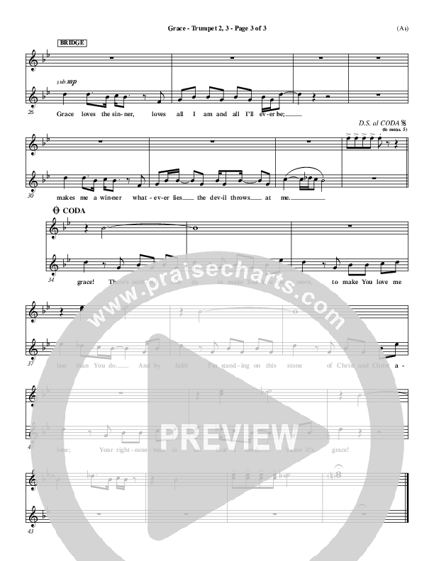 Grace Trumpet 2/3 (Stuart Townend)