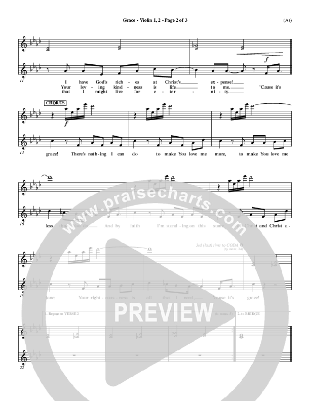 Grace Violin 1/2 (Stuart Townend)