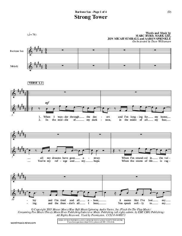 Strong Tower Bari Sax (Kutless)