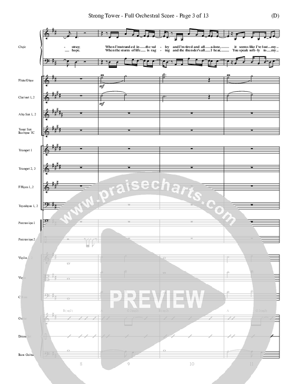 Strong Tower Conductor's Score (Kutless)