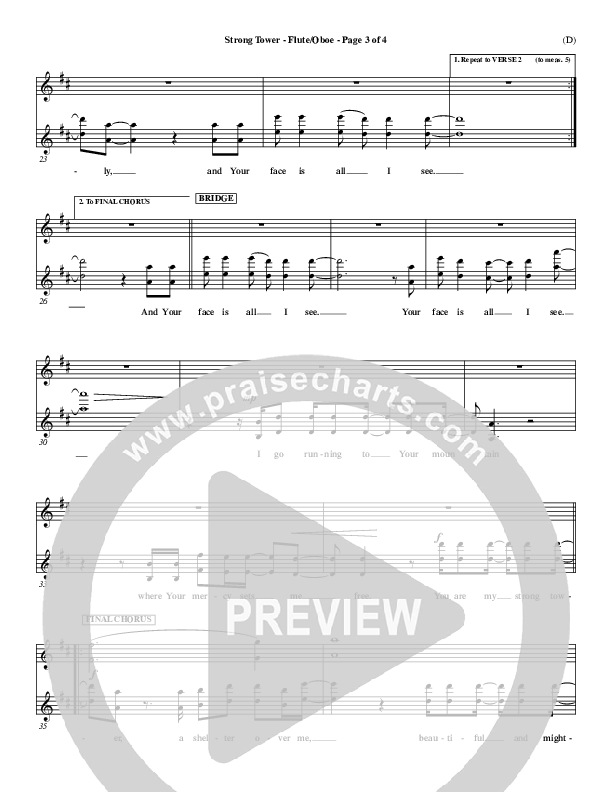 Strong Tower Flute/Oboe (Kutless)