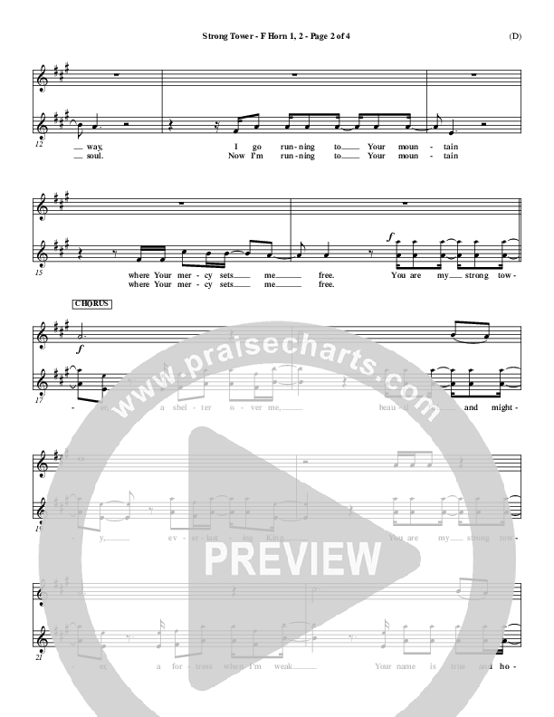 Strong Tower French Horn 1/2 (Kutless)