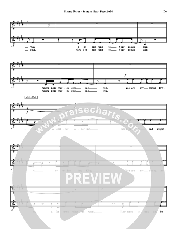 Strong Tower Soprano Sax (Kutless)