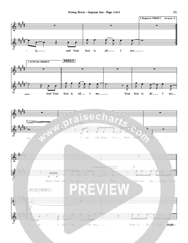 Strong Tower Soprano Sax (Kutless)