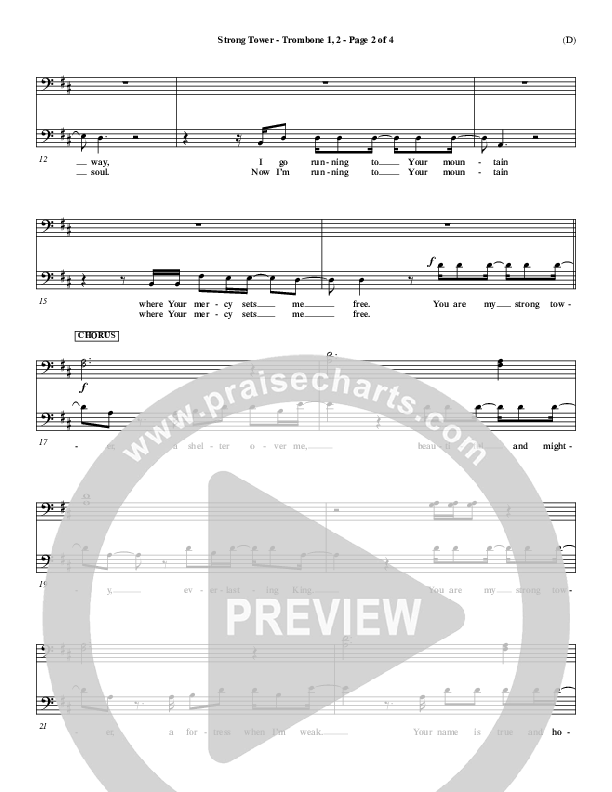 Strong Tower Trombone 1/2 (Kutless)