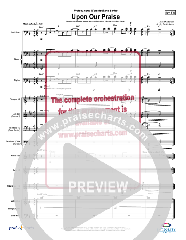 Upon Our Praise Conductor's Score (New Life Worship)