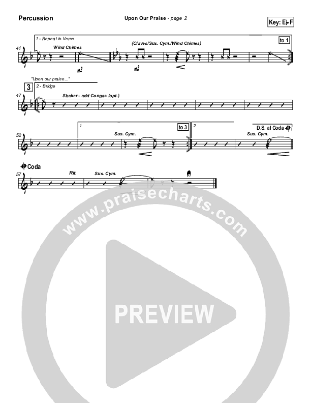 Upon Our Praise Percussion (New Life Worship)