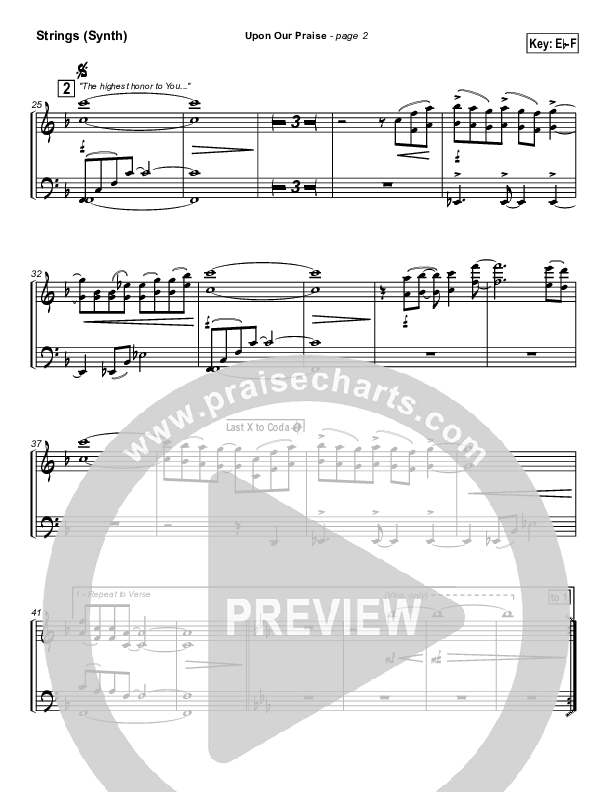 Upon Our Praise Synth Strings (New Life Worship)