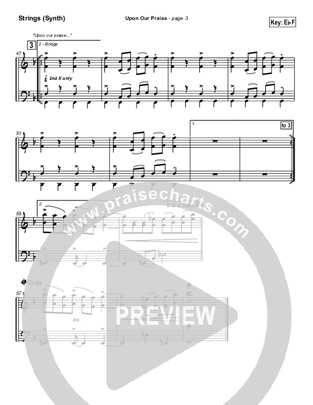 Upon Our Praise Synth Strings (New Life Worship)