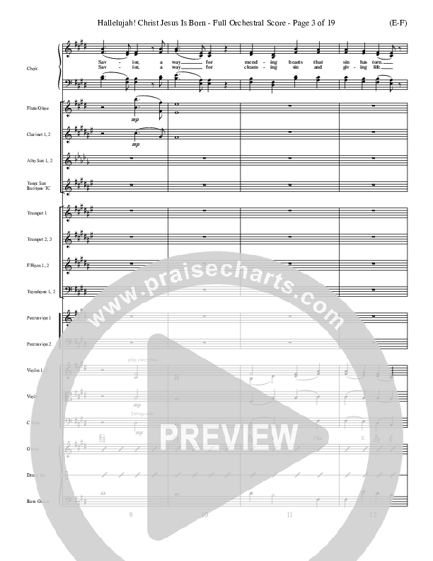 Hallelujah Christ Jesus Is Born Conductor's Score (Dennis Jernigan)