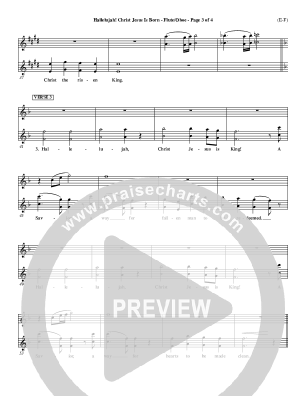 Hallelujah Christ Jesus Is Born Flute/Oboe (Dennis Jernigan)